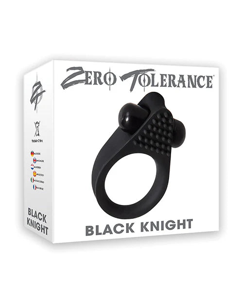 Black Knight Silicone Vibrating Cock Ring