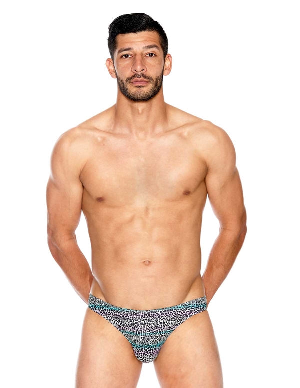 Rainbow Leopard Open Back Brief