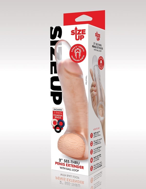 2" See Thru Penis Extender