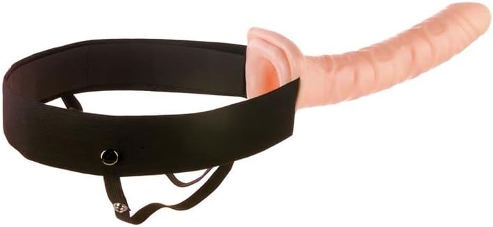 10" Flesh Hollow Strap-On