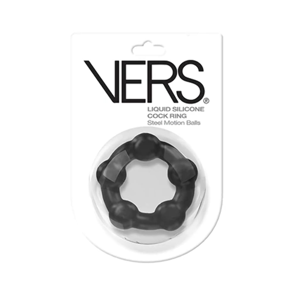 Liquid Silicone Cock Ring Steel Motion Balls