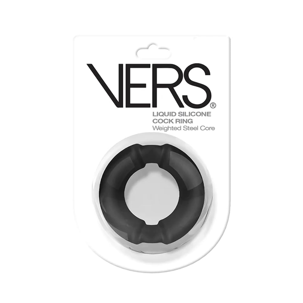 Liquid Silicone Cock Ring Weighted Steel Core