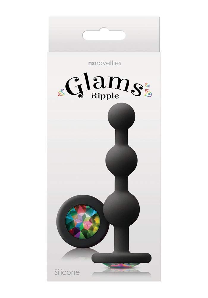 Glams Ripple Anal Plug Rainbow Gem