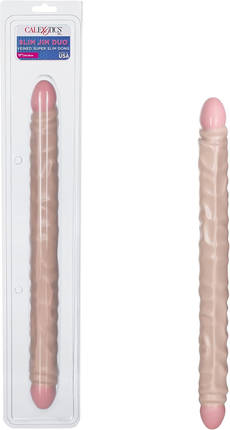 17” Slim Jim Duo Veined Super Slim Dong