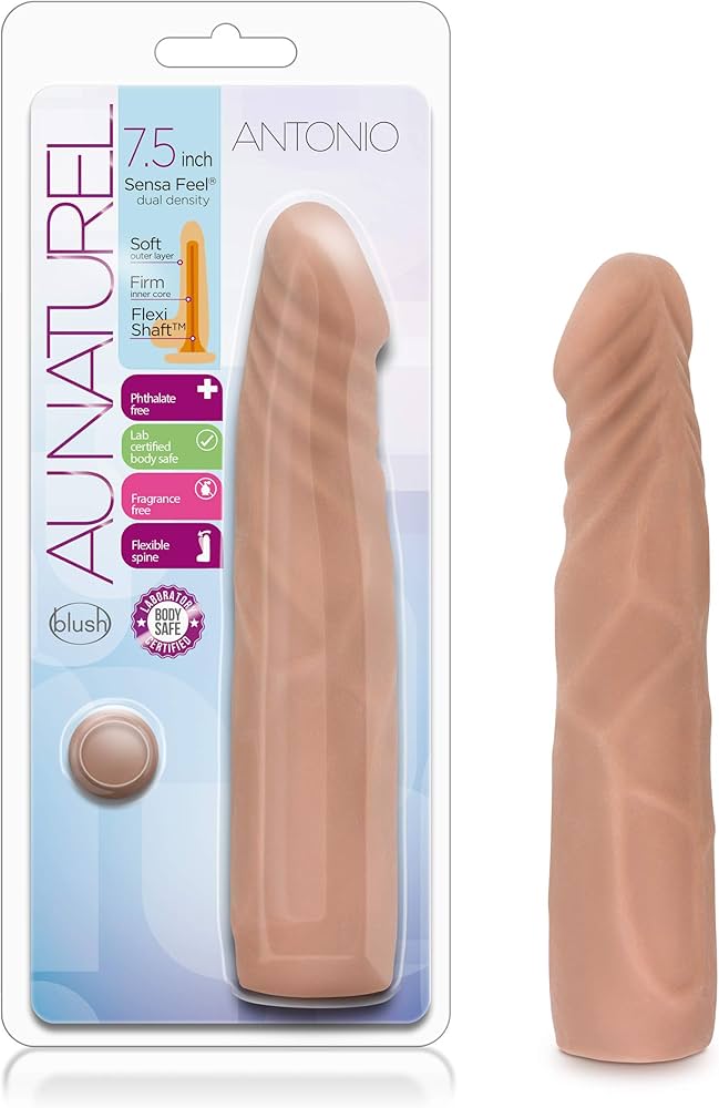 7.5” Antonio Dildo Sean Feel Dual Density Dildo