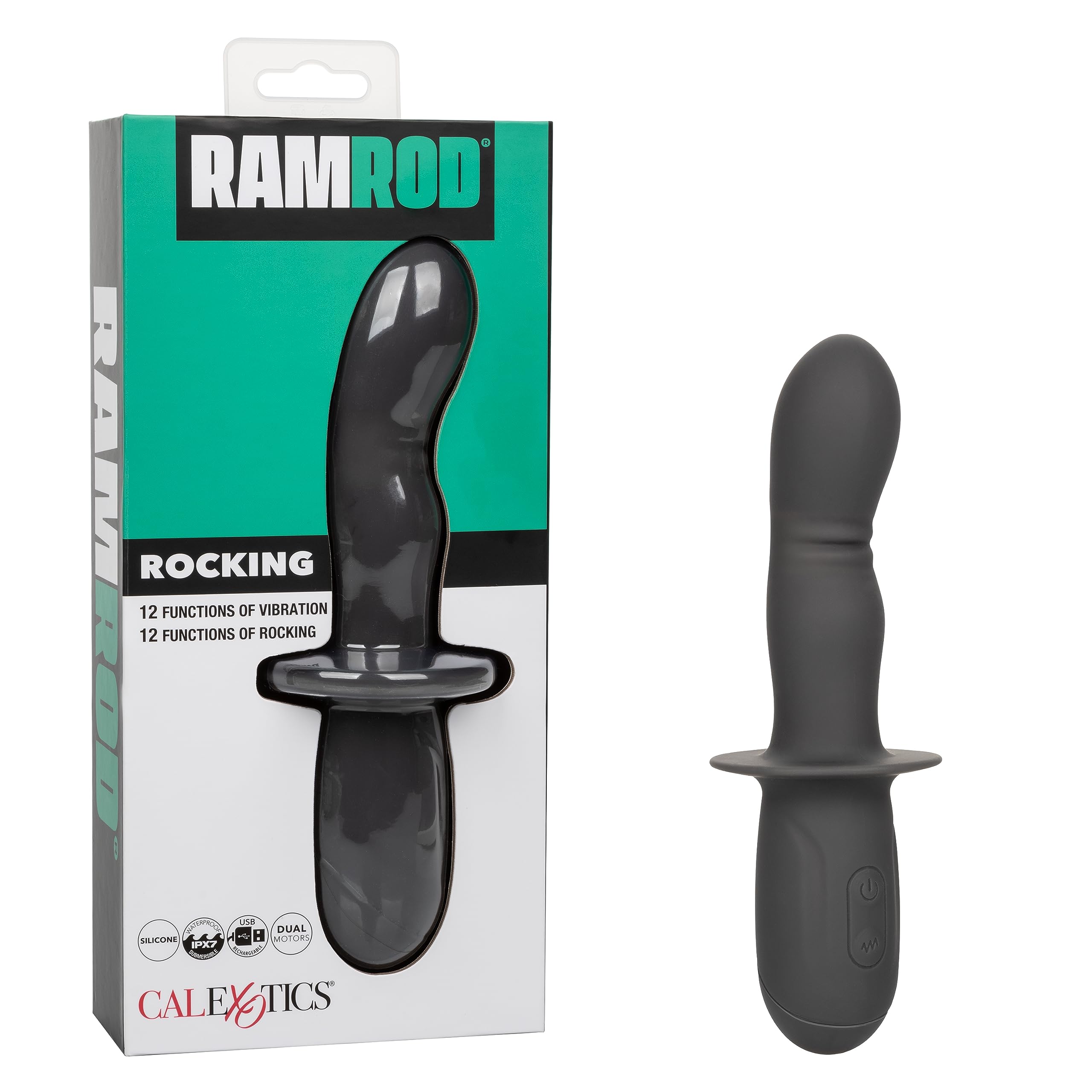 Ramrod Rocking Silicone Vibrating Anal Plug
