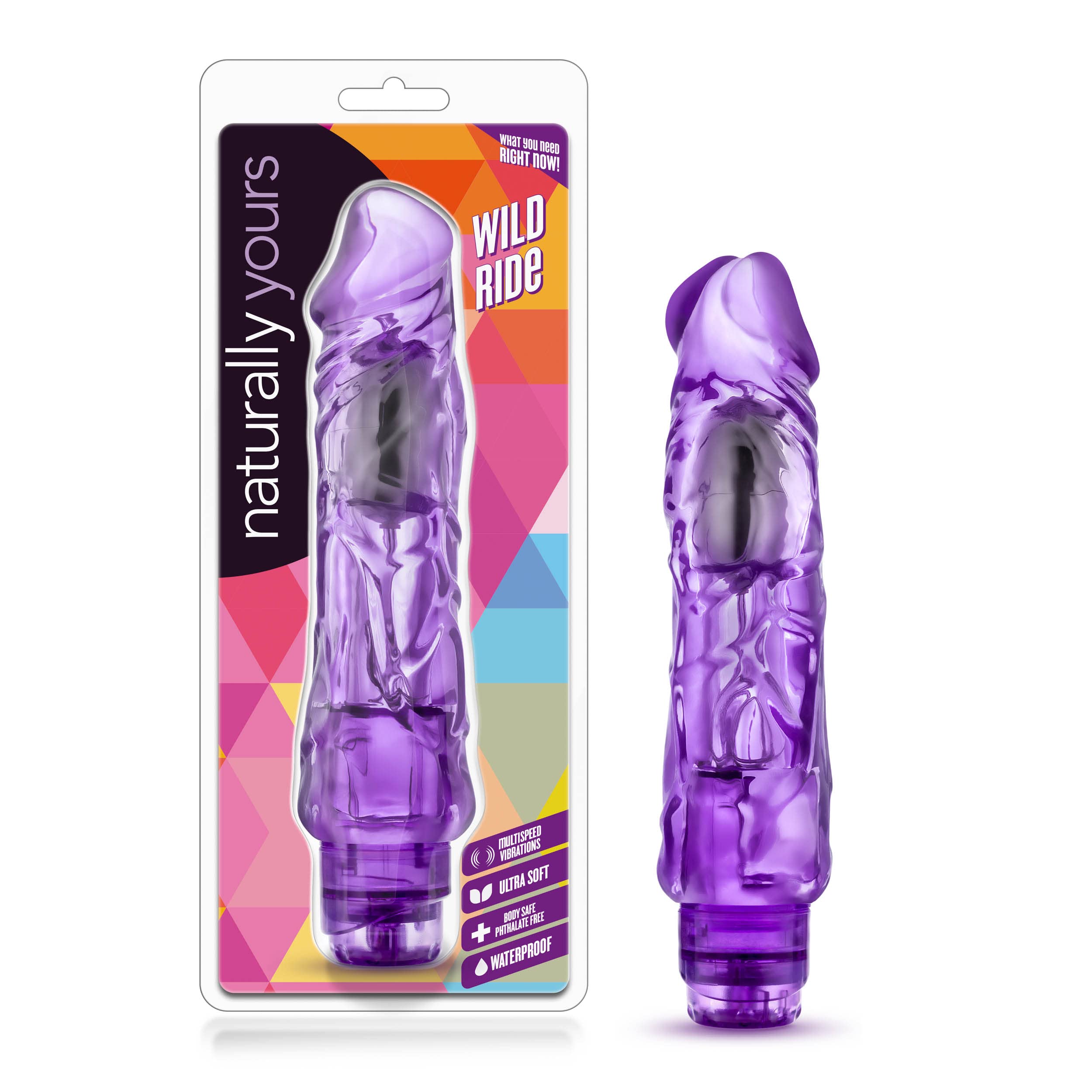 Naturally Yours Wild Ride Vibrator Dildo