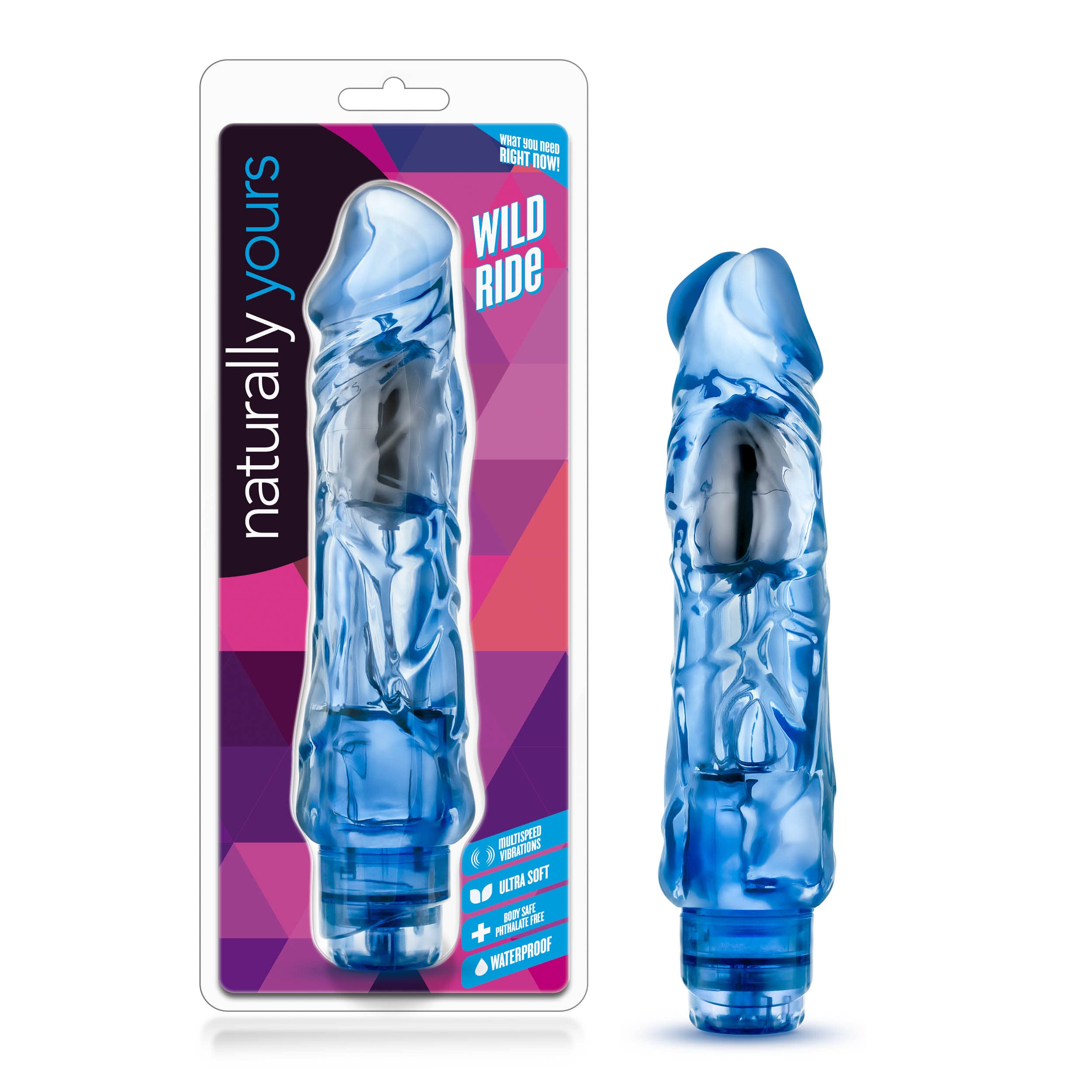 Naturally Yours Wild Ride Vibrator Dildo