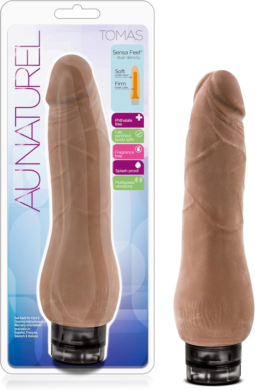 Au Naturel Tomas Vibrating Dildo