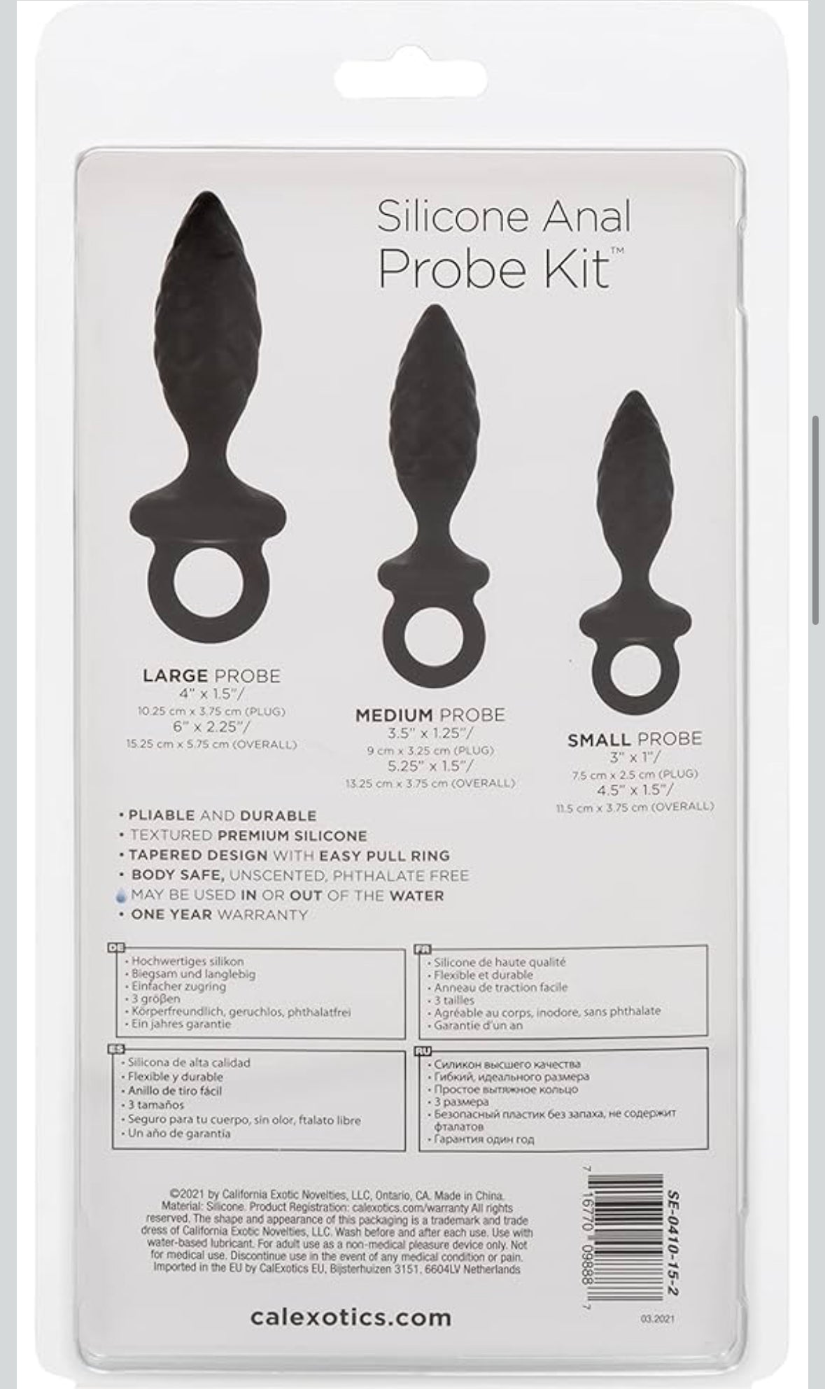 Silicone Anal Probe Kit