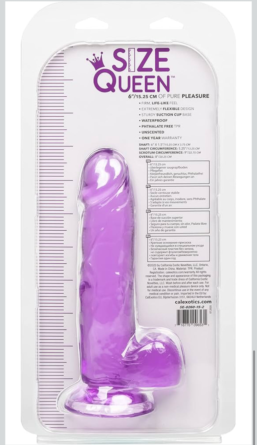 Size Queen 6in Dildo