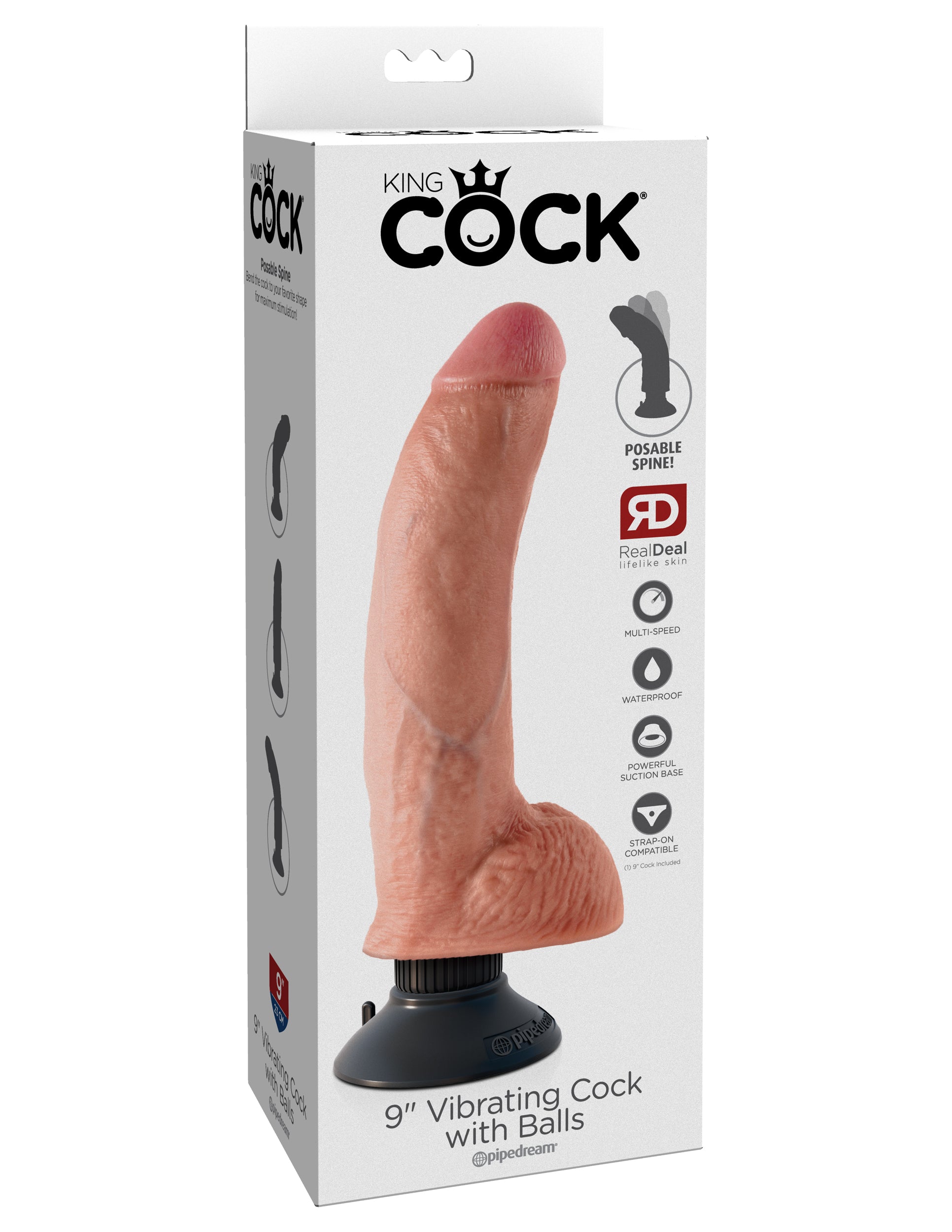 Vibrating King Cock w/ Balls
