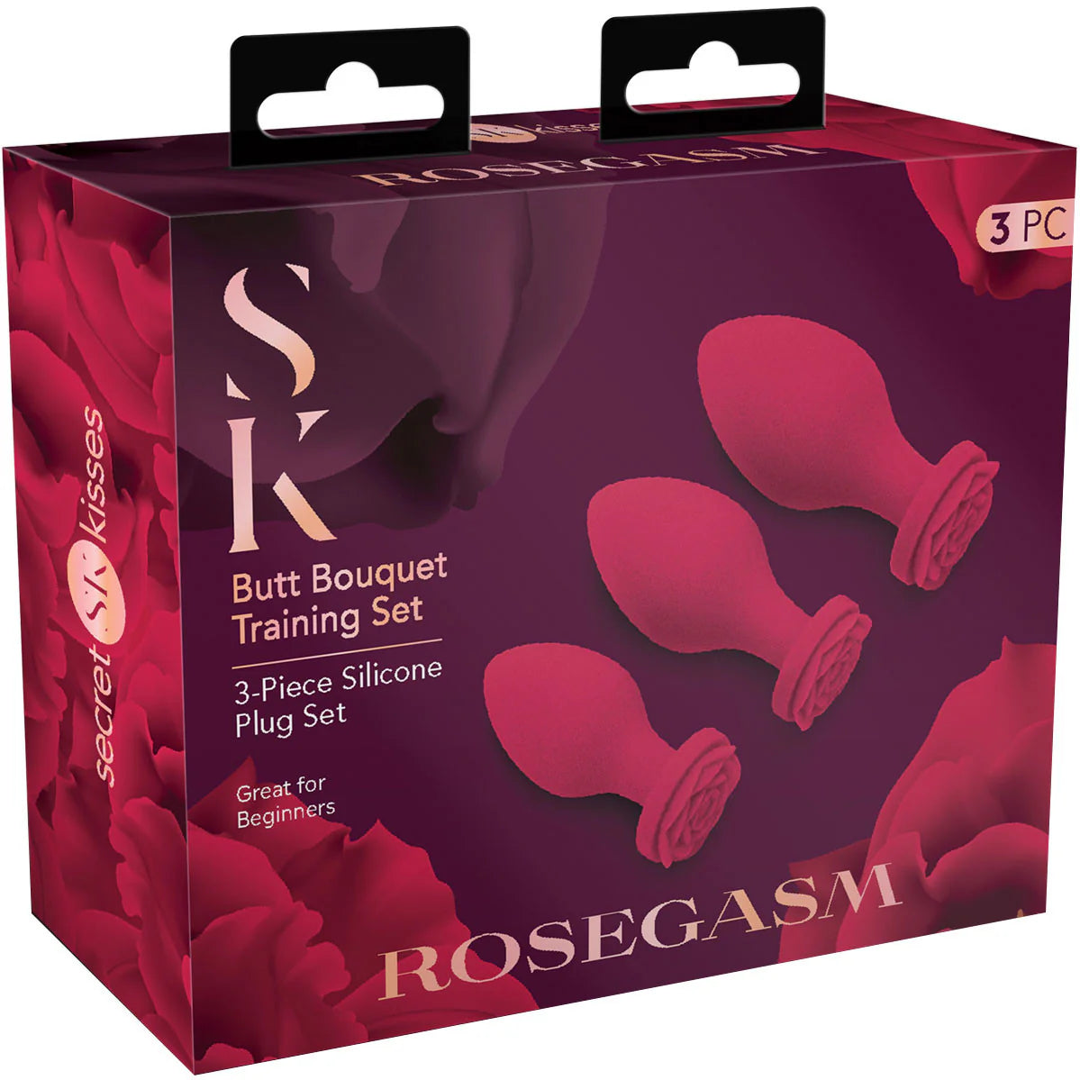 Rosegasm Butt Bouquet Training Set Anal Plug 3 PC Set