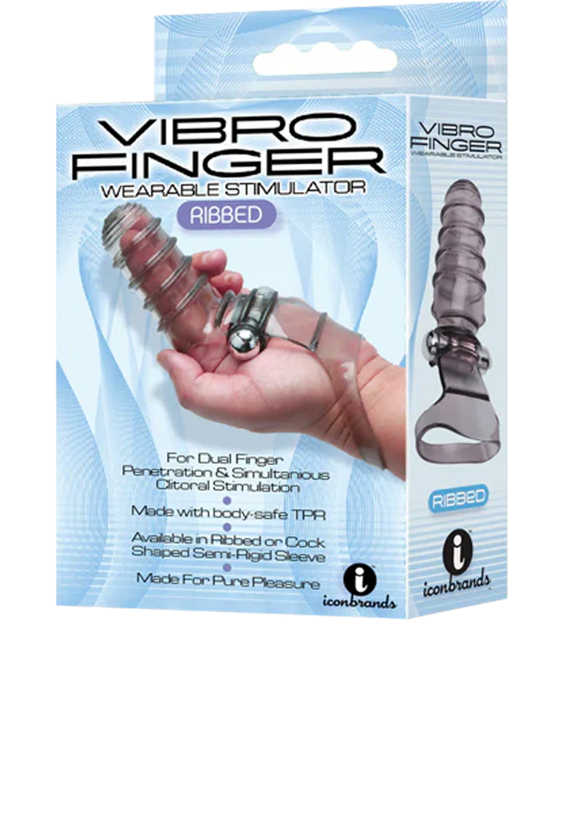 Vibro Finger Wearable Stimulator Ribbed