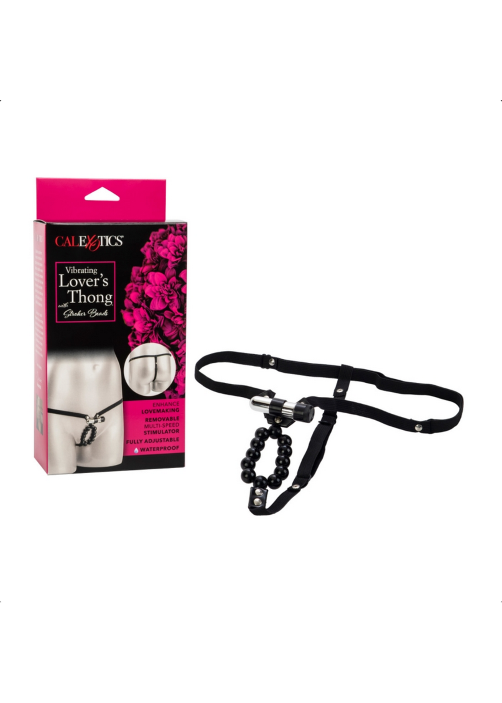 Vibrating Lover's Thong w/ Stroker Beads