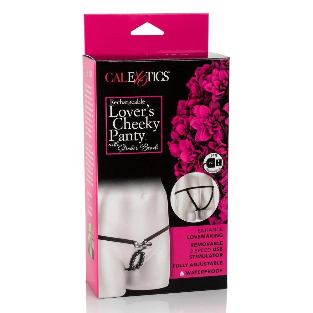 Rechargeable Lover's Cheeky Panty w/ Stroker Beads