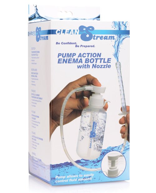 Pump Action Enema Bottle w/ Nozzle