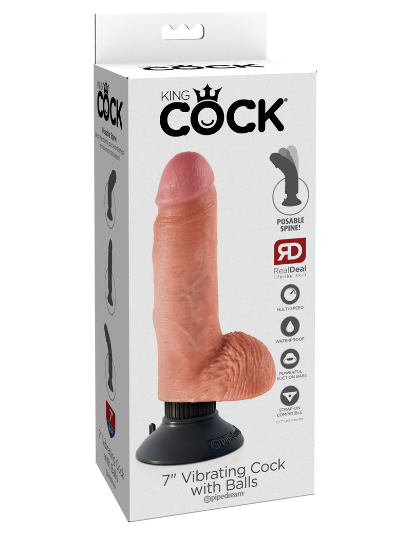 Vibrating King Cock w/ Balls