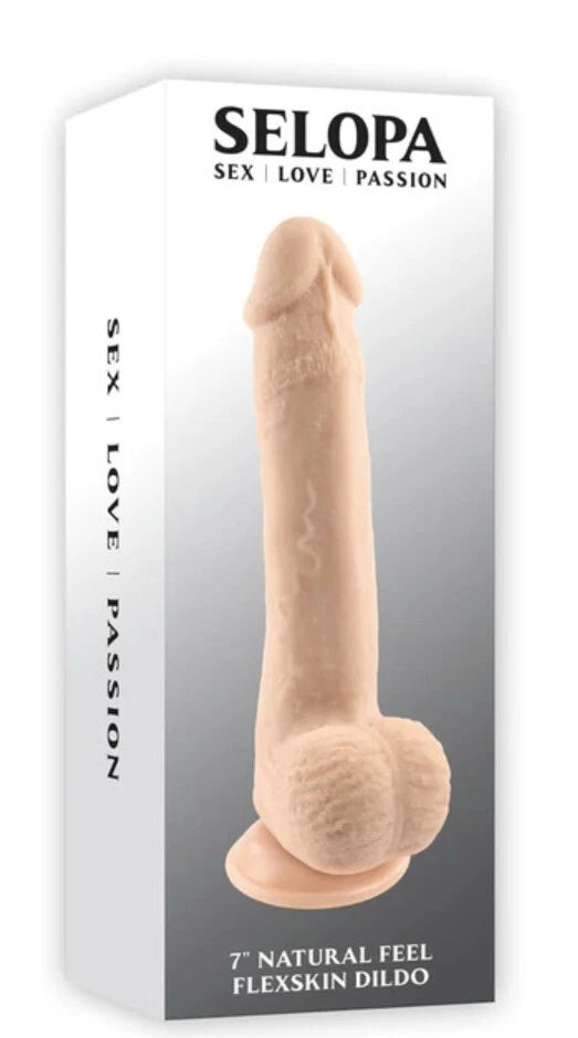 7" Natural Feel Flexskin Dildo
