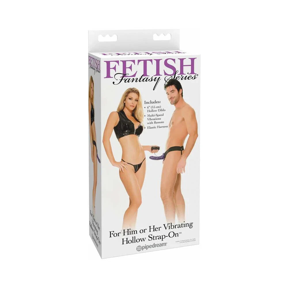 For Him Or Her Vibrating Hollow Strap-On